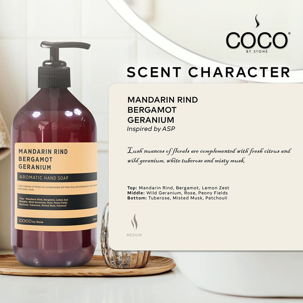 Mandarin Rind | Bergamot | Geranium Hand Soap - Ornate Home