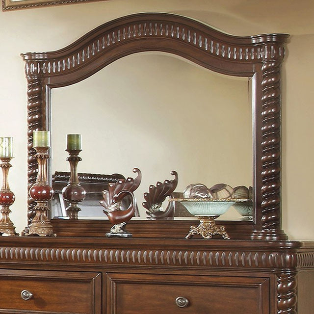 Mandeville Brown Cherry Mirror - Ornate Home