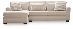 Mandi Point Marble 2-Piece Sectional Sofa Left-Facing Chaise - Ornate Home