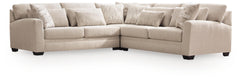 Mandi Point Marble 3-Piece Sectional - Ornate Home