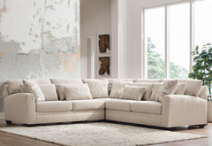 Mandi Point Marble 3-Piece Sectional - Ornate Home