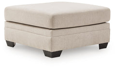 Mandi Point Marble Oversized Accent Ottoman - Ornate Home