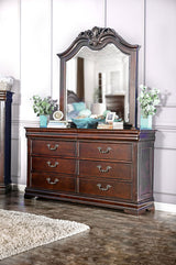 Mandura Cherry 5 Pc. Queen Bedroom Set w/ Chest - Ornate Home