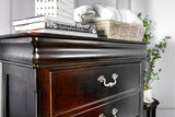 Mandura Cherry 5 Pc. Queen Bedroom Set w/ Chest - Ornate Home