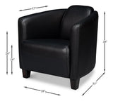Mandy Black Arm Chair - Ornate Home