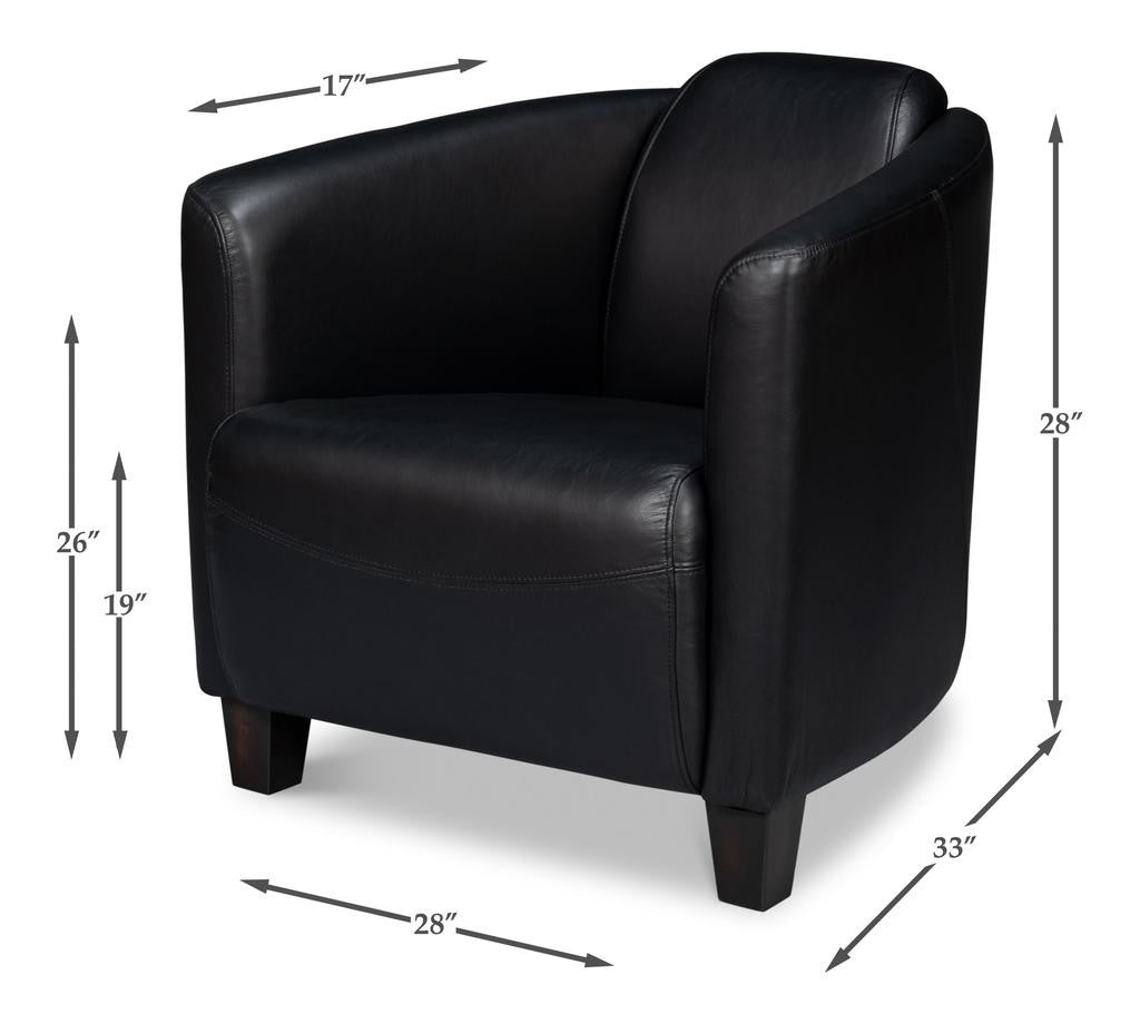 Mandy Black Arm Chair - Ornate Home