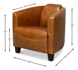 Mandy Cuba Brown Arm Chair - Ornate Home