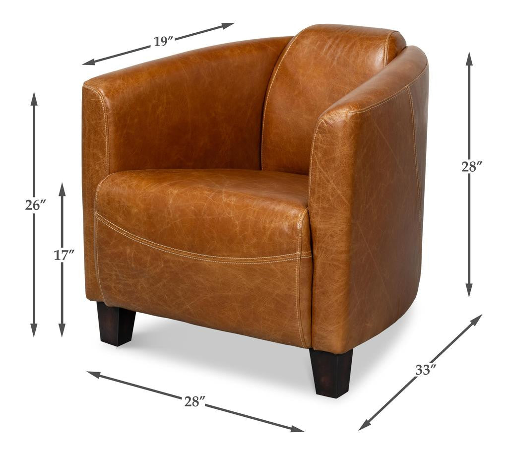 Mandy Cuba Brown Arm Chair - Ornate Home