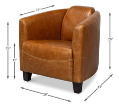 Mandy Cuba Brown Arm Chair - Ornate Home