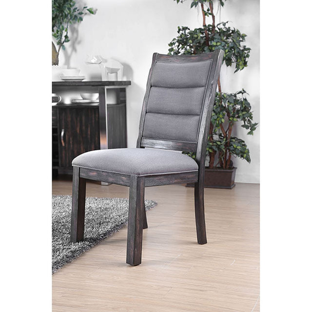 Mandy Gray Side Chair (Set of 2) - Ornate Home