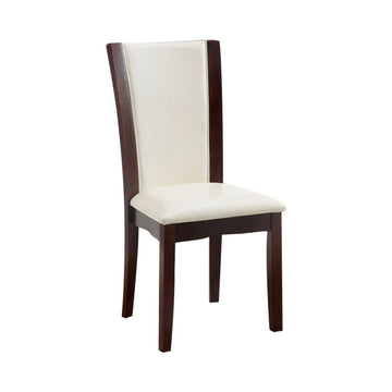 Manhattan Dark Cherry/White 7 Piece Dining Set - Ornate Home