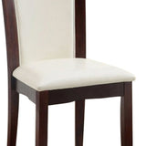 Manhattan Dark Cherry/White Side Chair (Set of 2) - Ornate Home