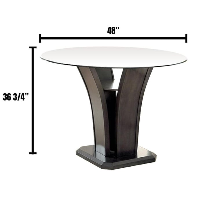Manhattan Gray Round Counter Height Table - Ornate Home