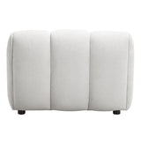 Manilla Ivory White Linen Chair - Ornate Home
