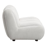 Manilla Ivory White Linen Chair - Ornate Home