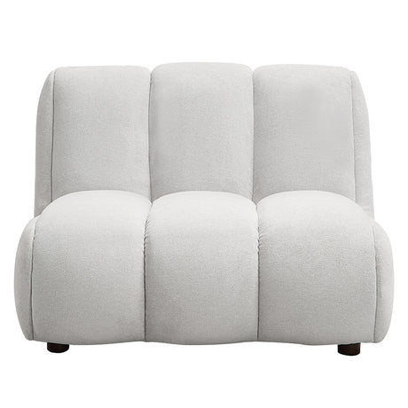 Manilla Ivory White Linen Chair - Ornate Home