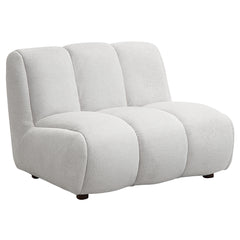 Manilla Ivory White Linen Chair - Ornate Home