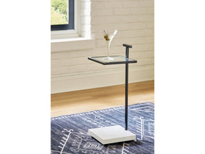 Mannill Black/White Accent Table - Ornate Home