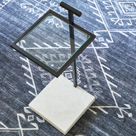 Mannill Black/White Accent Table - Ornate Home