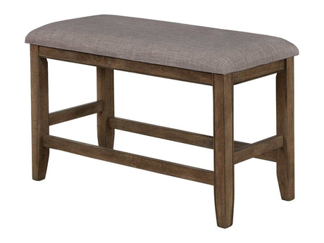 Manning Brown Counter Height Bench - Ornate Home