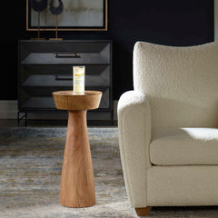 Mano Woodtone Natural Drink Table - Ornate Home
