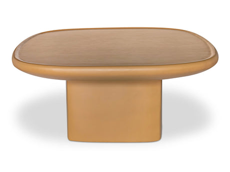 Manon Deep Yellow Outdoor Coffee Table - Ornate Home