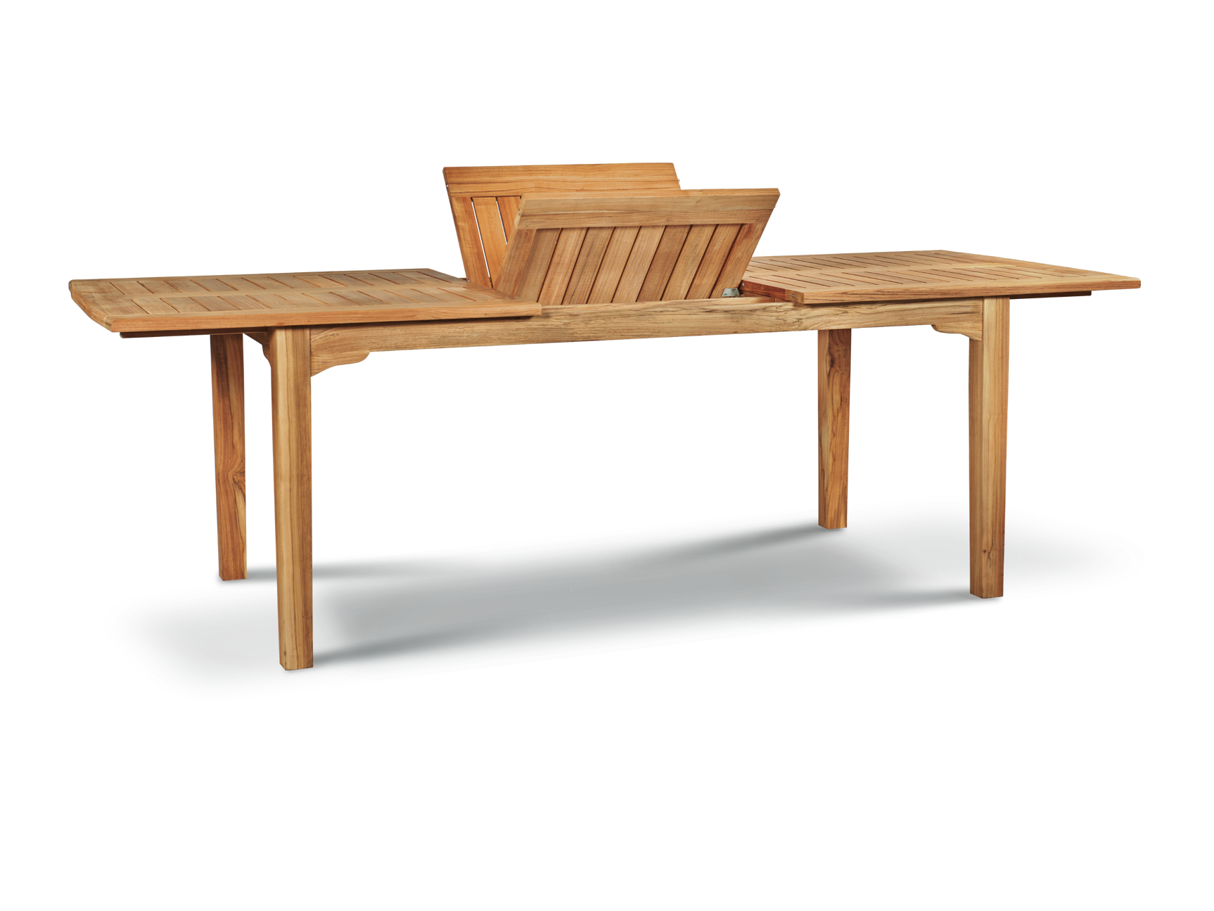 Manorhouse 7-Piece Rectangular Teak Outdoor Dining Set with Extendable Table and Stacking Armchairs - Ornate Home