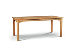 Manorhouse 7-Piece Rectangular Teak Outdoor Dining Set with Extendable Table and Stacking Armchairs - Ornate Home