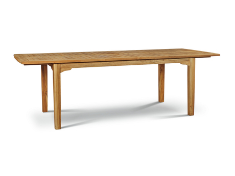 Manorhouse 9-Piece Rectangular Teak Outdoor Family Dining Set with Extendable Table - Ornate Home