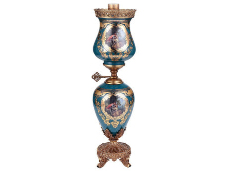 Manos Blue & Gold Table Lamp  / HD-4029S - Ornate Home