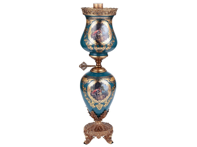 Manos Blue & Gold Table Lamp  / HD-4029S - Ornate Home