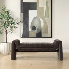 Manson Charcoal Modern Bench - Ornate Home