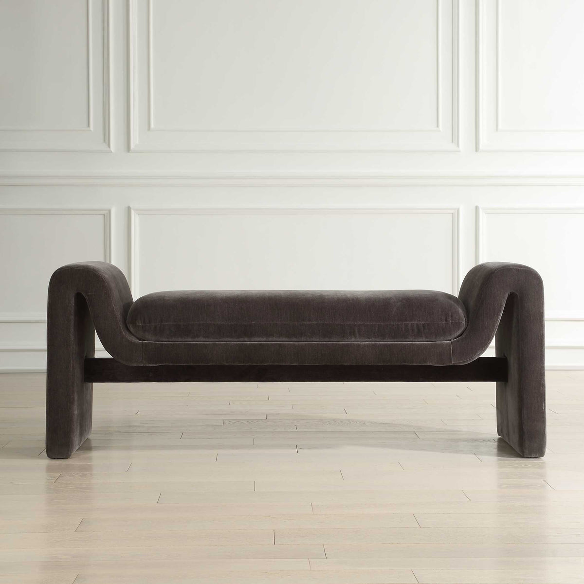 Manson Charcoal Modern Bench - Ornate Home
