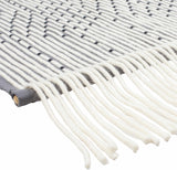 Mansura Gray and White Patterned Wall Hanging - Ornate Home