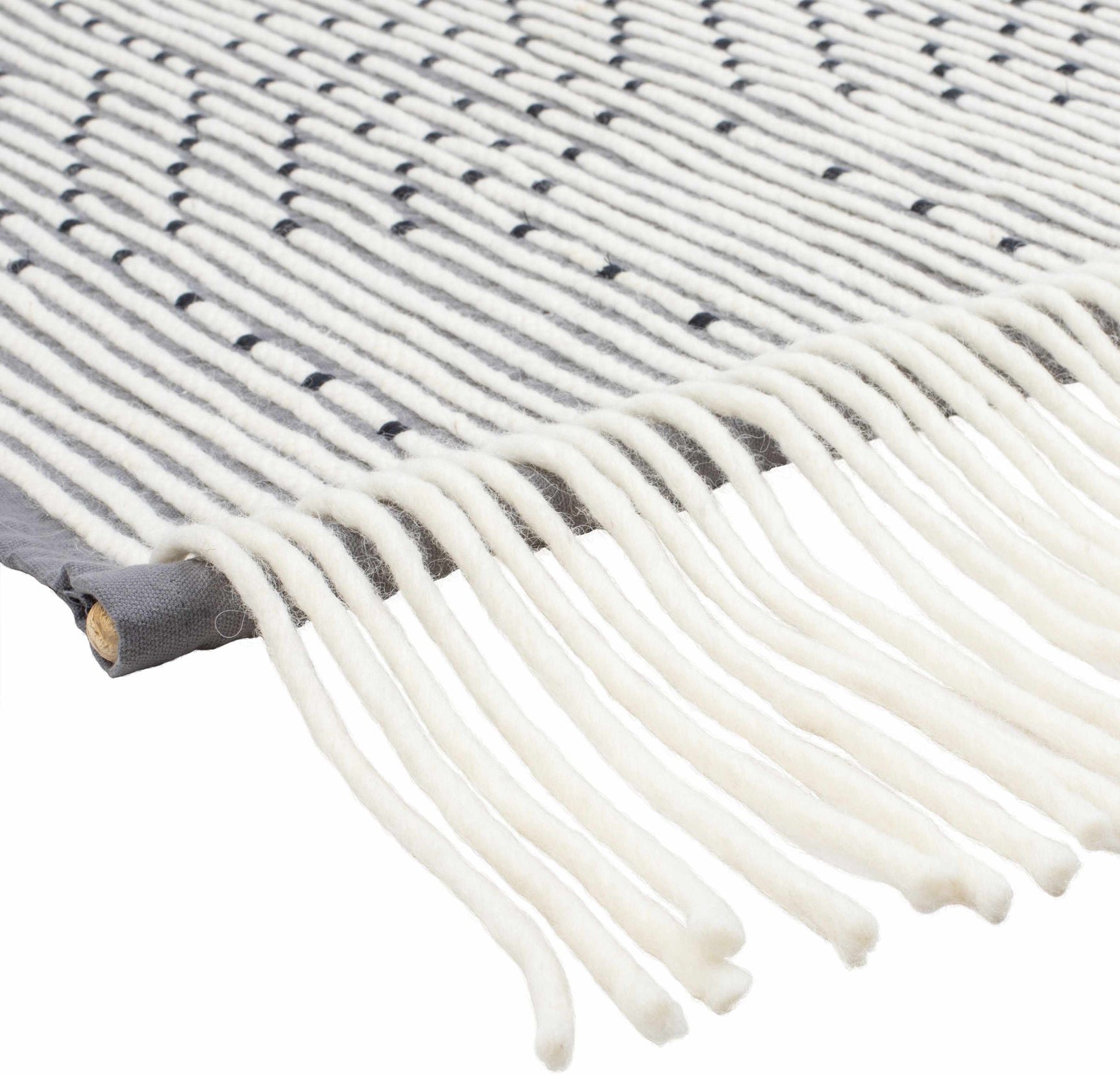 Mansura Gray and White Patterned Wall Hanging - Ornate Home