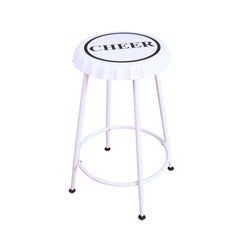 Mant White Stool (Set of 2) - Ornate Home