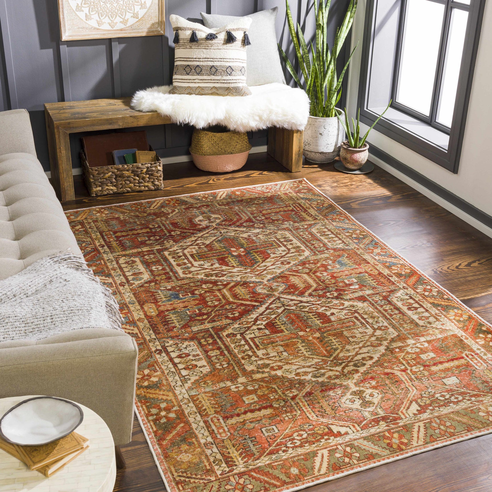 Mantalongon Washable Area Rug - Ornate Home