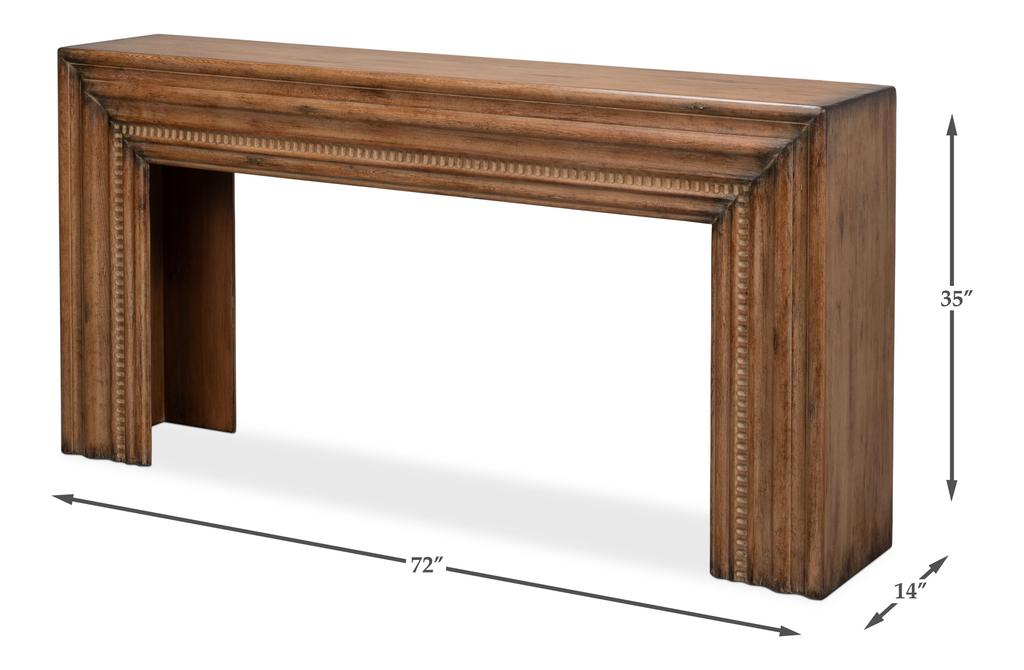 Mantel Brown Console - Ornate Home