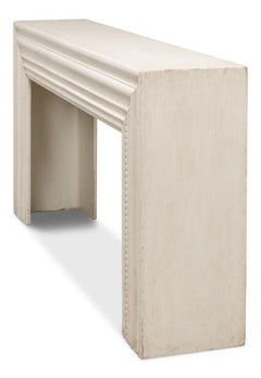 Mantel White Console - Ornate Home