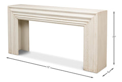 Mantel White Console - Ornate Home