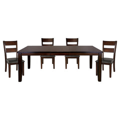 Mantello Brown 5pc Dining Set - Ornate Home