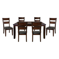 Mantello Brown 7pc Dining Set - Ornate Home