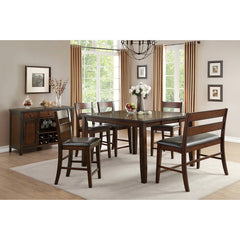 Mantello Cherry Counter Height Bench - Ornate Home