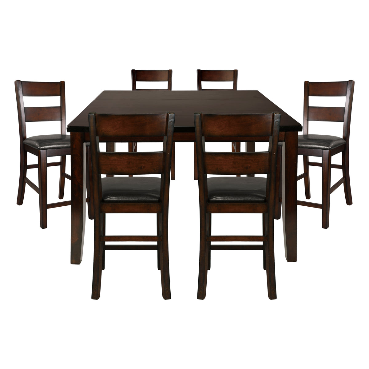 Mantello Espresso 7pc Dining Set - Ornate Home