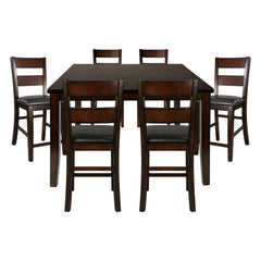 Mantello Espresso 7pc Dining Set - Ornate Home