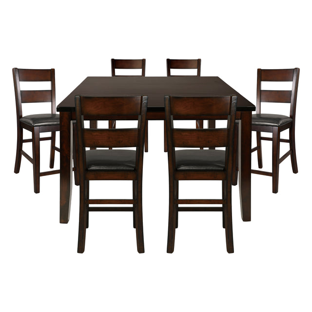 Mantello Espresso 7pc Dining Set - Ornate Home