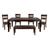 Mantello Gray 6pc Dining Set - Ornate Home