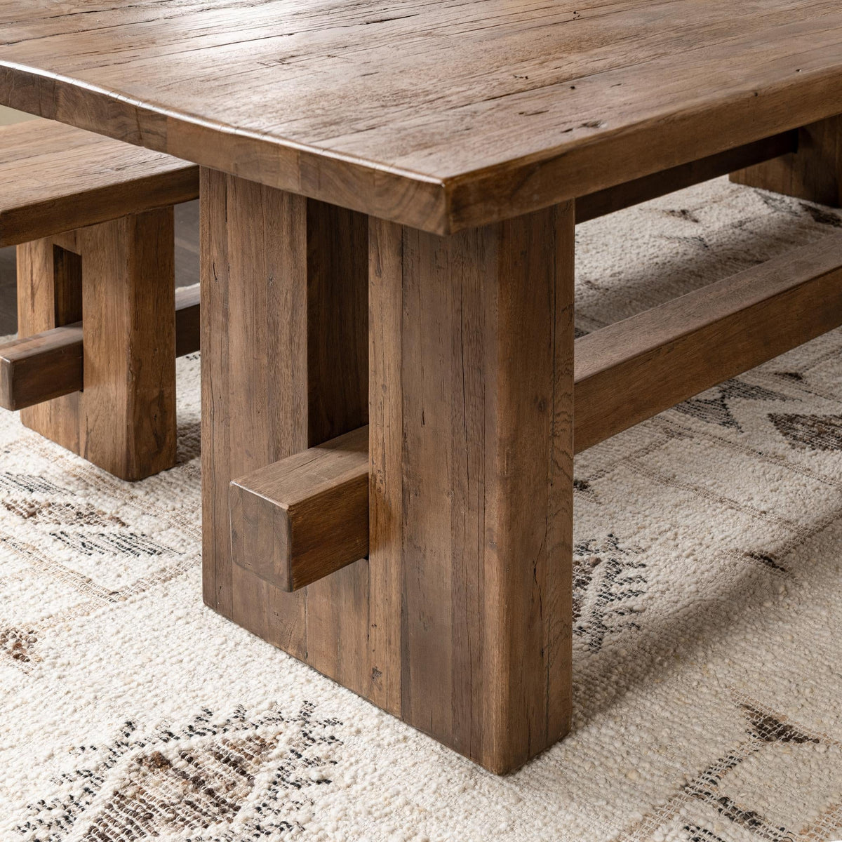 Mantova Harvest Mill 96" Rectangular Dining Table