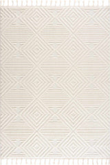 Manyas 3D Bone Area Rug with Tassels - Clearance - Ornate Home