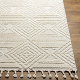 Manyas 3D Bone Area Rug with Tassels - Clearance - Ornate Home